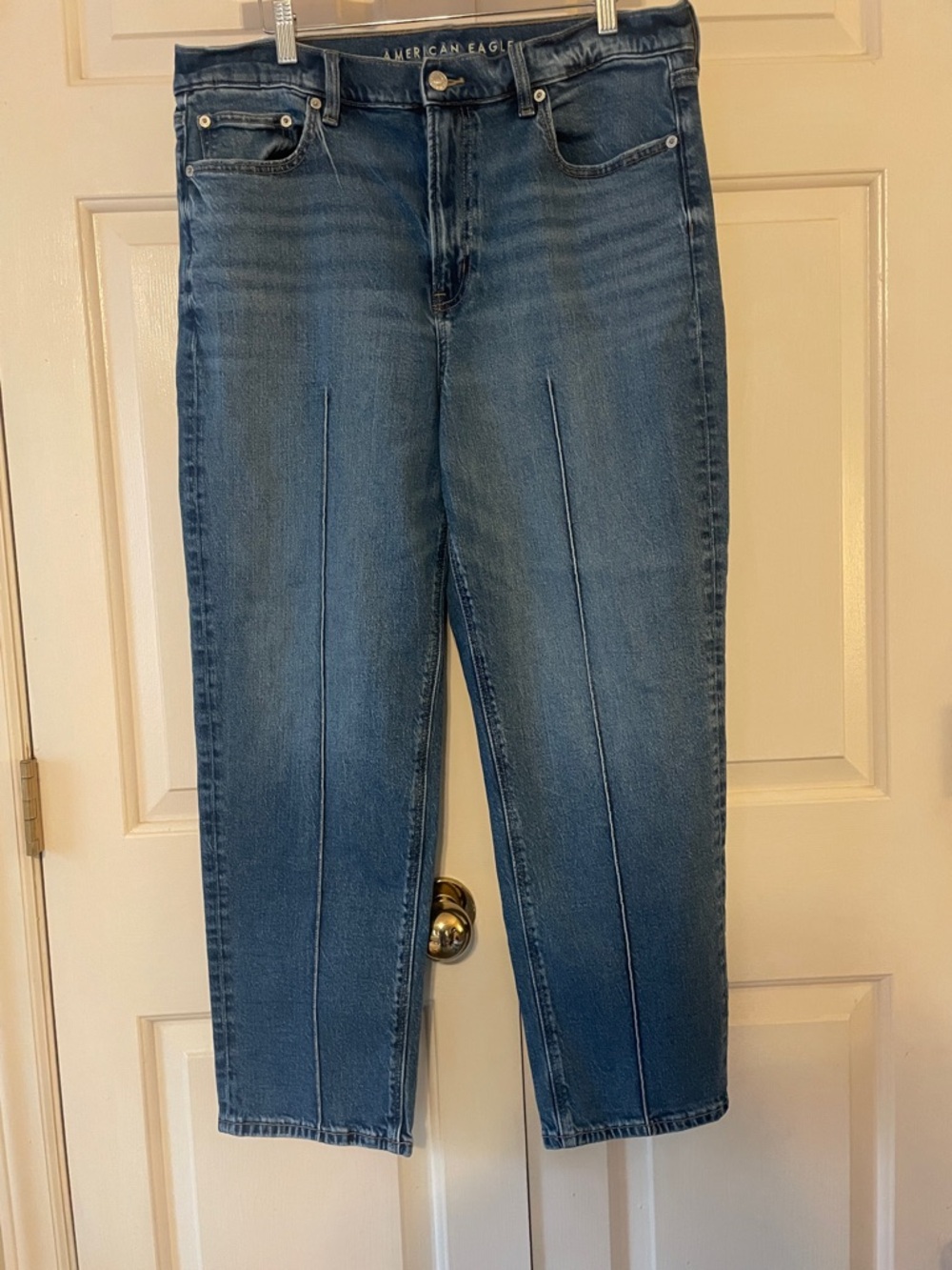 American Eagle Outfitters High-Rise Straight ankle vertical seam women’s 14